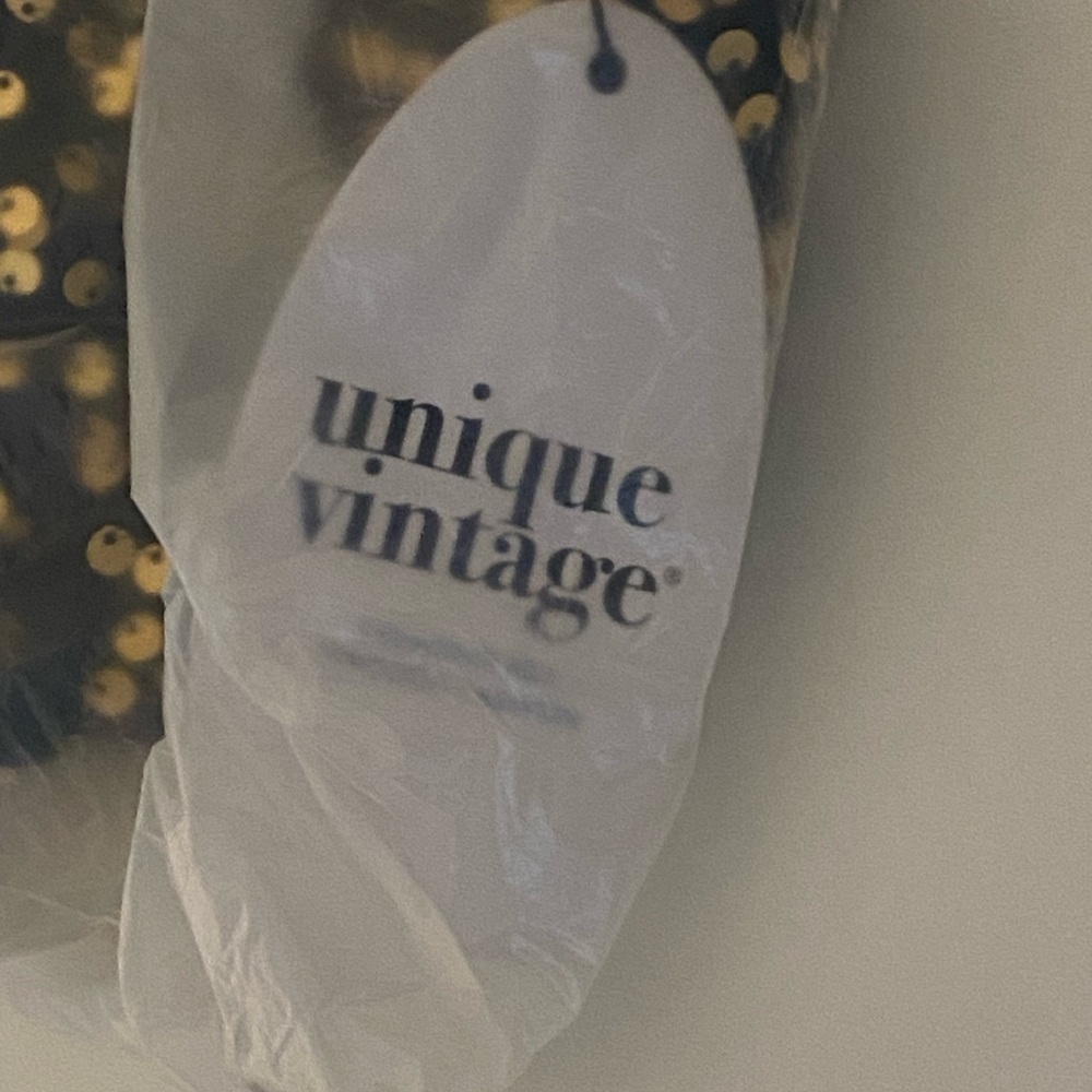 Unique Vintage 1930s Gold Sequin Goldwyn Gown NWT - Picture 5 of 5